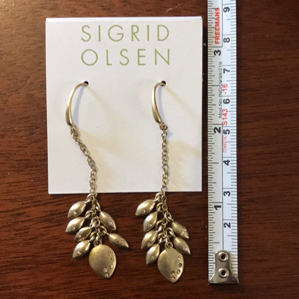 Sigrid Olsen Gold Tone Drop Earring - Picture 3 of 3